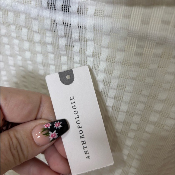 Maeve White Textured Blouse - Picture 9 of 11